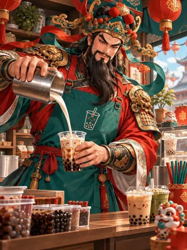 门神开了家奶茶店封面